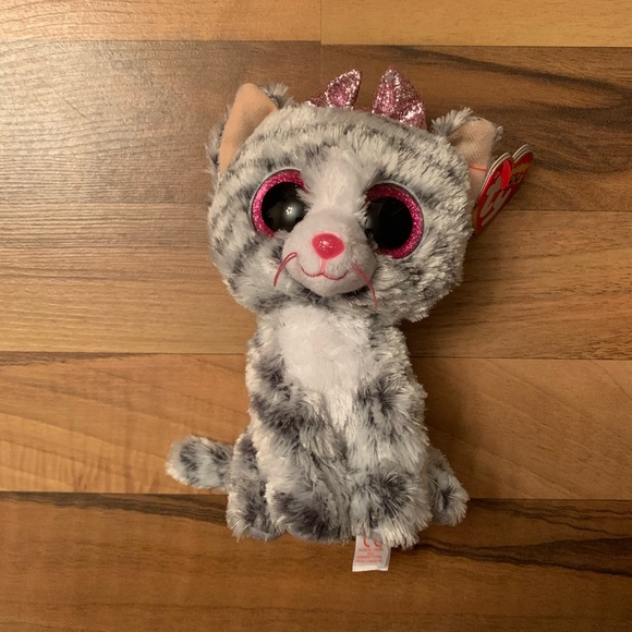 New Ty Kiki Grey Striped Cat - Picture 2 of 7